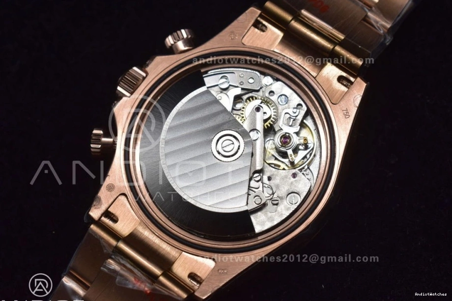 Best A RG 116595RBOW Crystal on Black 428 Edition TWF YG Rainbow Dial Bracelet Daytona Classic 0202